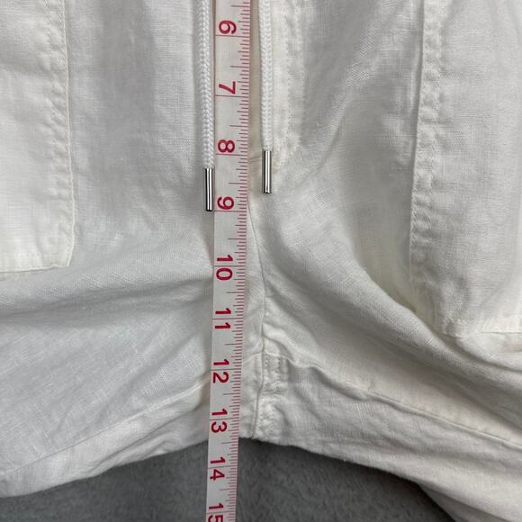 Athleta Women's Cabo Linen Joggers White LIghtweight Athleisure Summer Style - Picture 7 of 11